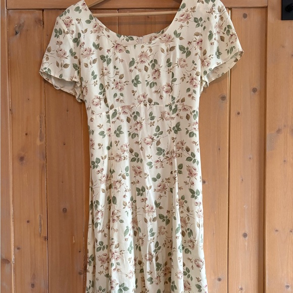 Vintage 1990s All that Jazz White Floral Mini Dress - Picture 2 of 14